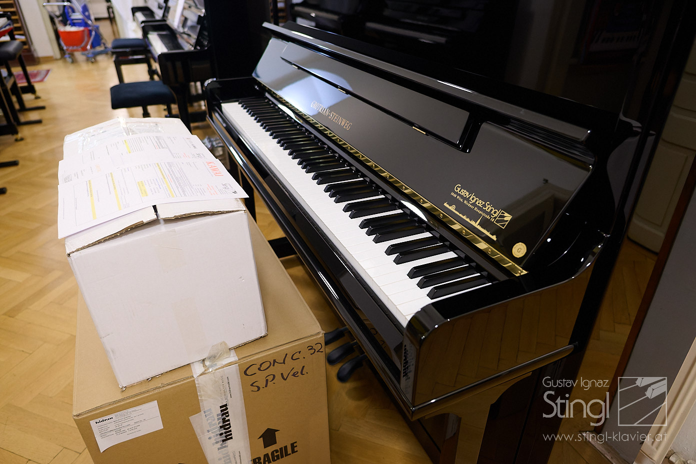 Auslieferung eines Grotrian-Steinweg Pianos – Qualität, die überzeugt
