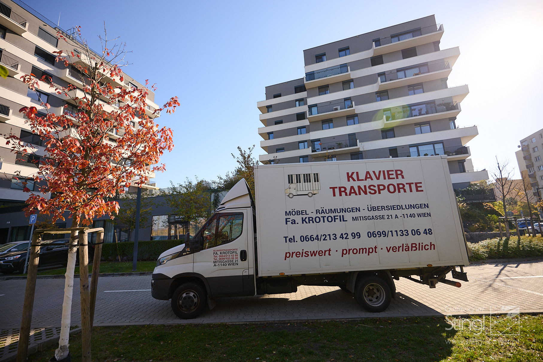 Klaviertransport nach Bratislava